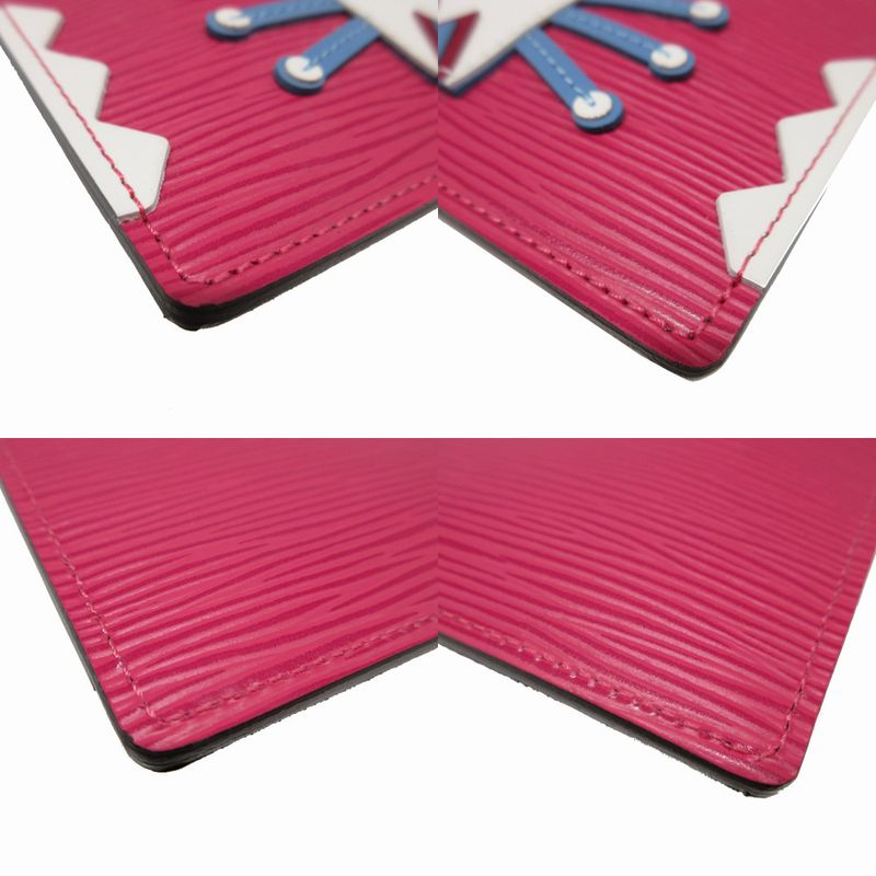Louis Vuitton Epi Pochette Cles Tribal Mask Pink Coin Case Wallet 2274 — view 6