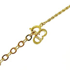 Christian Dior GP CD Logo Twist Necklace Gold — view 7