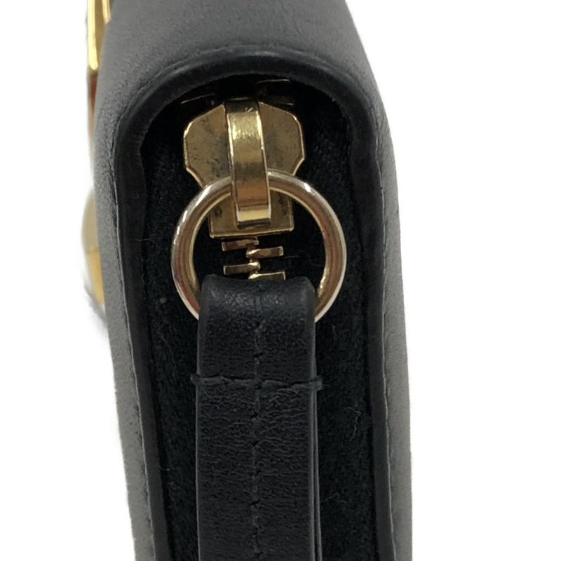 Gucci Round Zipper Long Wallet Sylvie Black — view 8