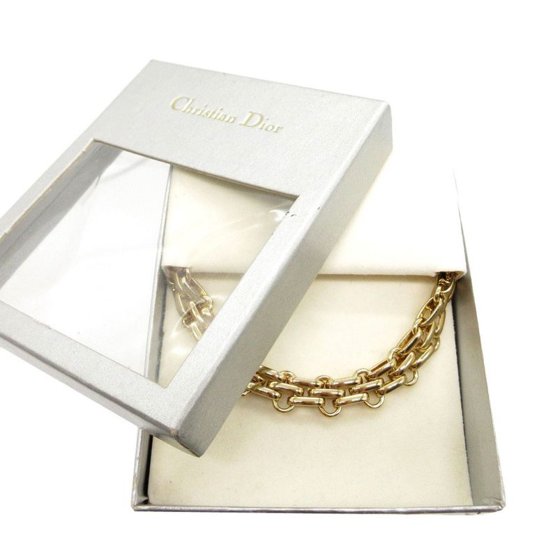 Christian Dior Chain Choker Metal Gold 0125 — view 3