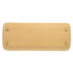 Christian Dior Vintage Leather Beige Gold Hardware Shoulder Bag 0697 — view 5