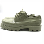 Bottega Veneta Stride Rubber Lace Up Shoes Khaki — view 3