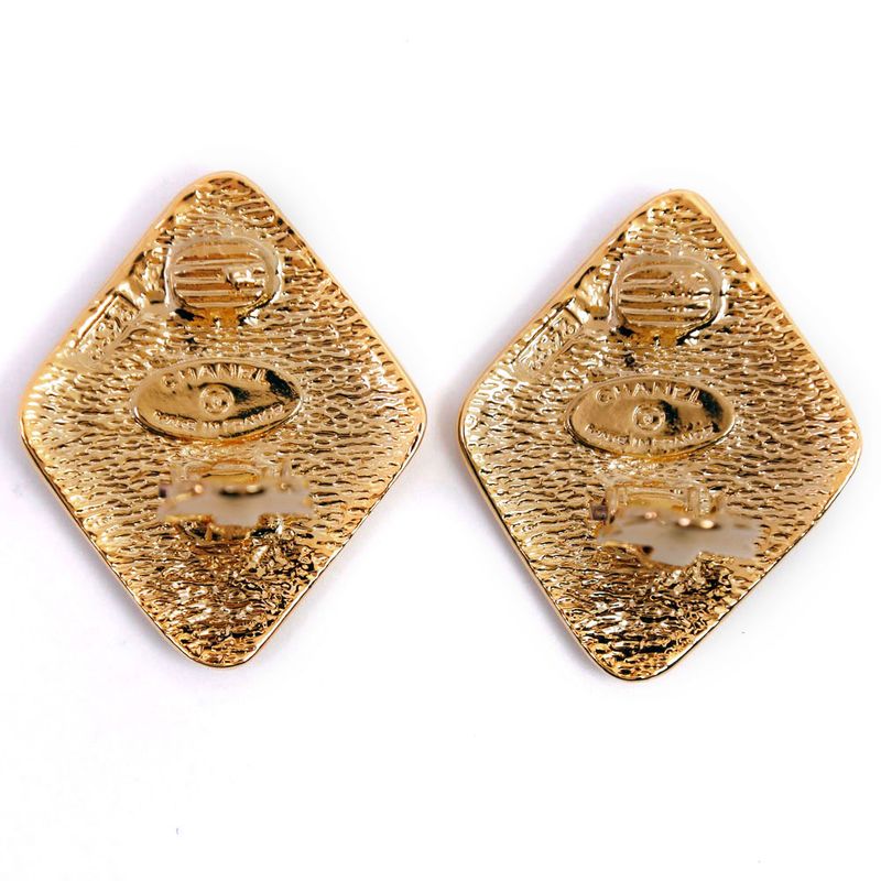 Chanel Coco Mark Gold Plated 18.5 g Earrings — view 7