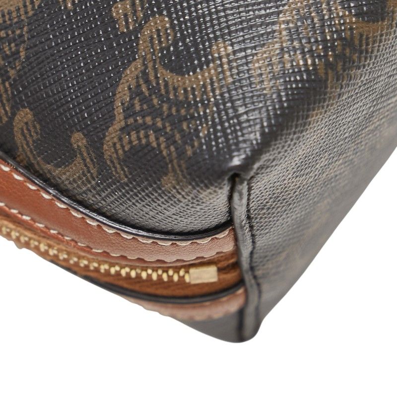 Celine Triomphe Black Brown Leather — view 4