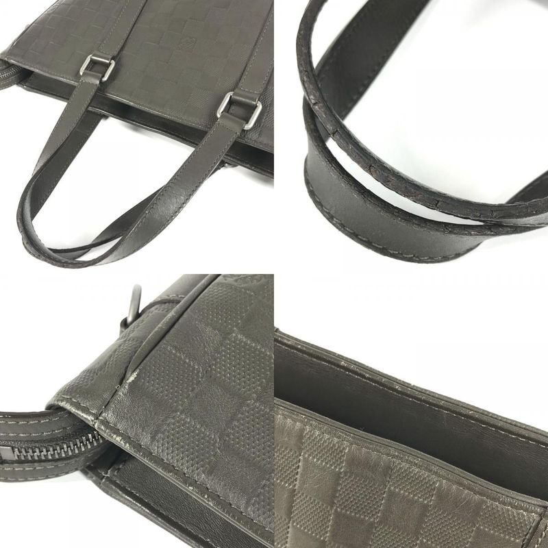 Louis Vuitton Handbag Tadao PM Damier Infini Leather Meteor Brown — view 7