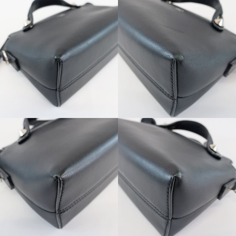 Fendi Mini Vitheway Black Shoulder Bag Handbag 2-Way Leather 8 Bl135 — view 7