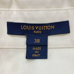 Louis Vuitton Dress Cotton Beige Black Red Scarf Safari Shirt Logo — view 6