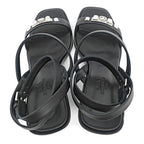 Hermes Sandals Eveless BK 37 1 2 Leather Ankle Strap — view 7