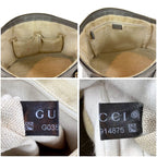 Gucci Micro Shimmer Leather Mini Tote Bag 2-Way Light Gray — view 9