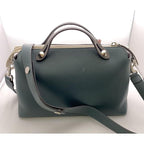 Fendi by the Way Medium 2-Way Handbag 8 Bl124 Leather Green Beige Multicolor — view 3