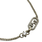 Fendi 8 Ah428 Bracelet O'lock Bangle Accessories Crystal Metal Silver — view 4
