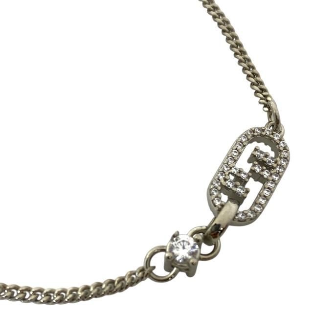 Fendi 8 Ah428 Bracelet O'lock Bangle Accessories Crystal Metal Silver — view 4