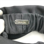 Prada Satin Scrunchie Hair Tie Black — view 7
