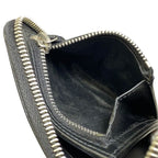 Saint Laurent Paris Fold Wallet Compact Round Zipper Leather — view 8