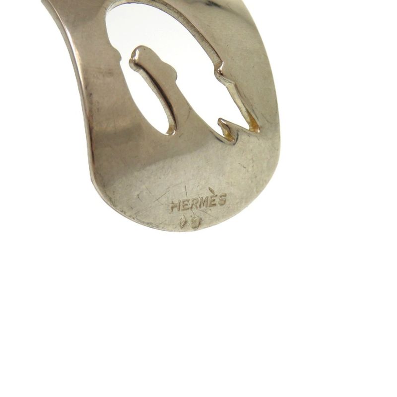 Hermes Silver Sea Motif 925 Bangle 1513 — view 5