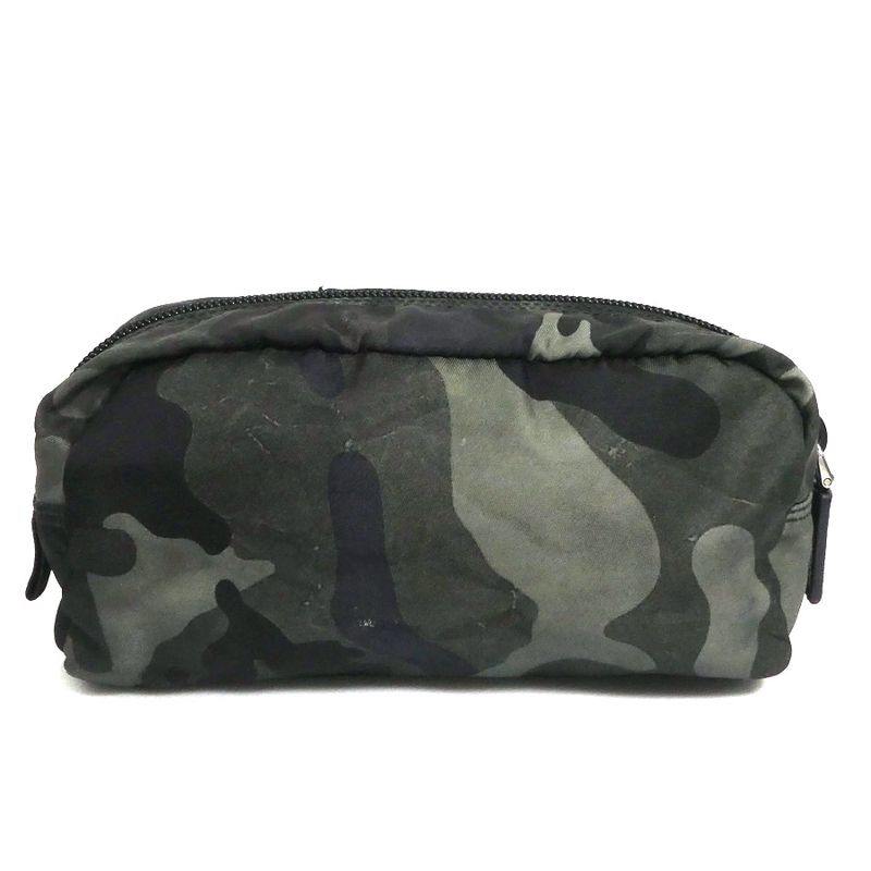 Prada Camouflage Print Nylon Pouch — view 3