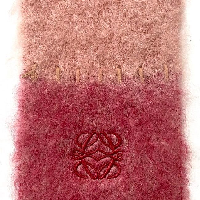 Loewe Scarf Pink Red Gradient — view 5
