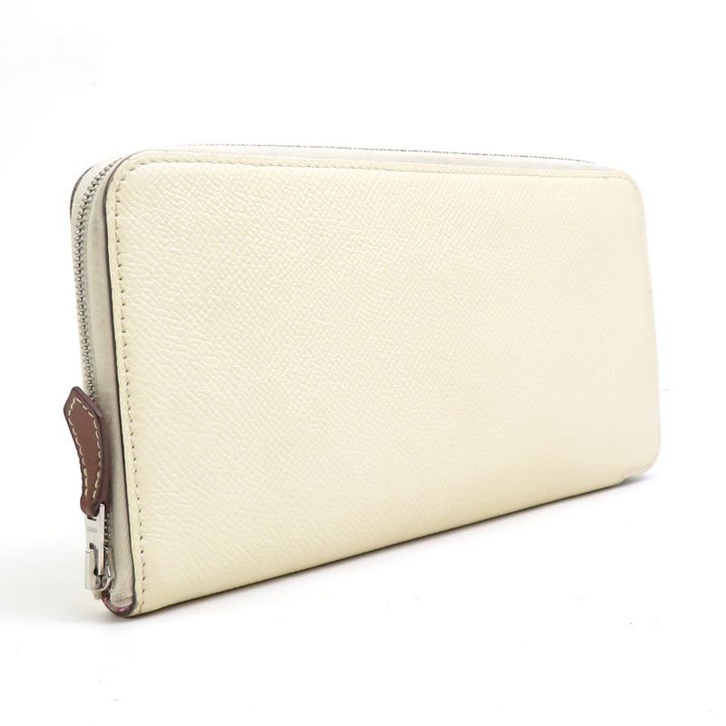Hermes Round Zipper Long Wallet Azap Silk Quin — view 2