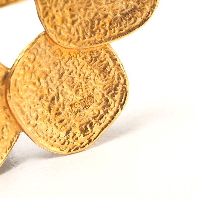 Chanel Vintage Brooch Gripore 26 Navy And Gold — view 7