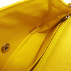 Chanel Quilted 20 Chain Shoulder No 19 Cotton Yellow Mini — view 8