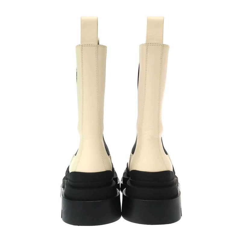 Bottega Veneta Tire Chelsea Boots Off White 35 — view 3