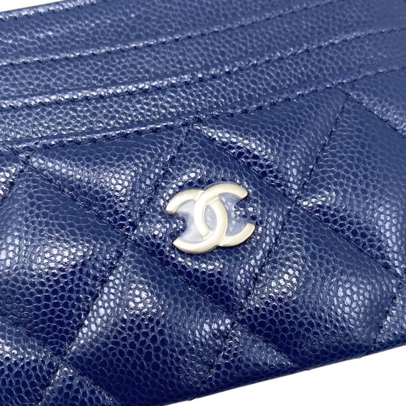 Chanel Card Case Timeless Classic Line Fragment Ap4472 Quilted Caviar — view 6