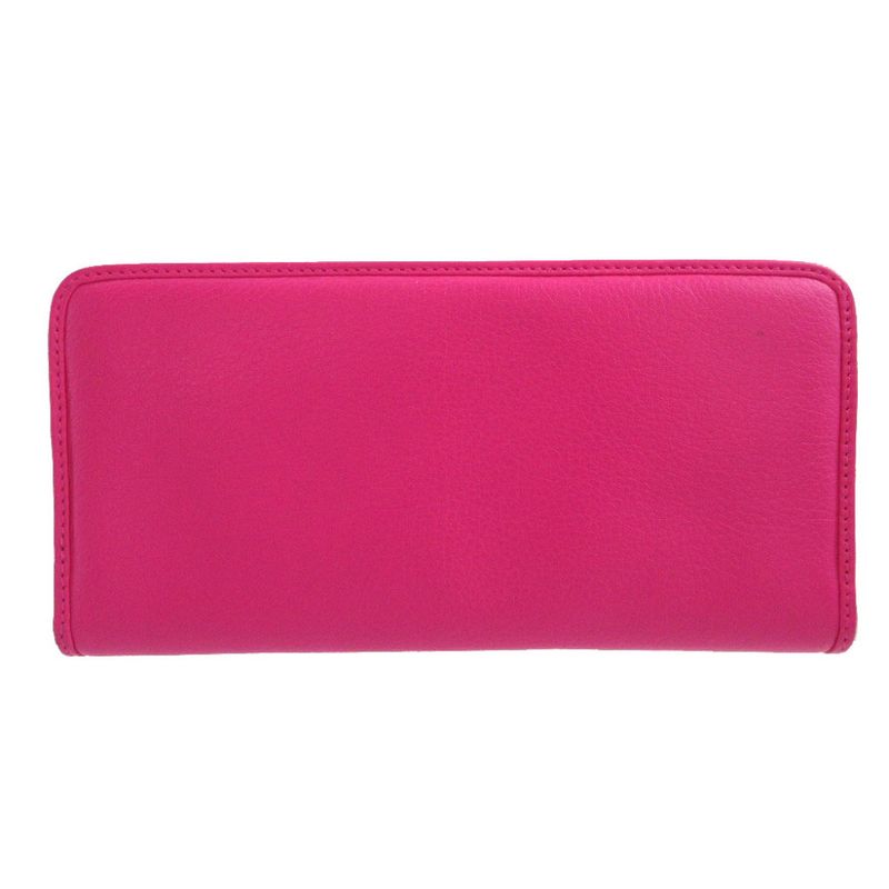 Loewe Heritage Leather Pink Round Zipper Long Wallet 1223 — view 2