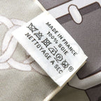 Hermes Carre 90 Grand Manege Great Training Gray Scarf S Silk — view 7