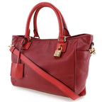 Loewe 2-Way Shoulder PIEL Vacuna Cowhide 318.32 C86 Leather Red Handbag — view 2