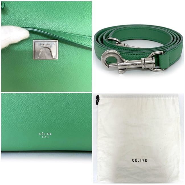 Celine 2 way Bag Belt Green — view 2