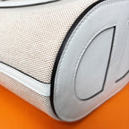 Hermes in the Loop 18 Toile Ash Veau Ecru Silver Handbag — view 6