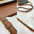 Celine Triomphe Shoulder Bag Bz4.04 lu Brown Leather — view 7