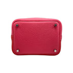 Hermes Handbag Picotin Lock PM Cazac Rouge Ducou Rose Extreme Blue — view 3