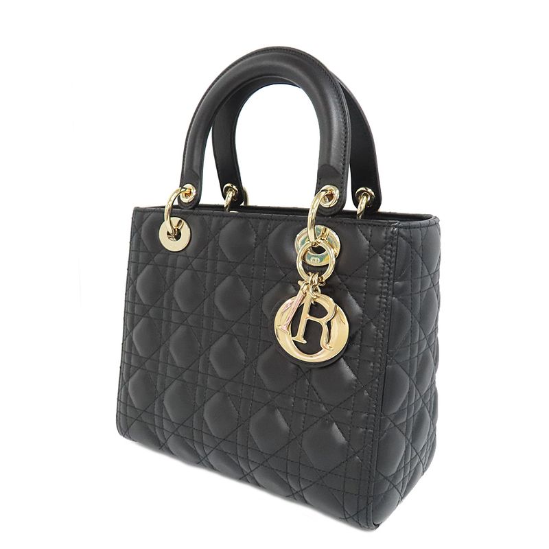 Christian Dior Lady Medium Canaage 2WAY Hand — view 3
