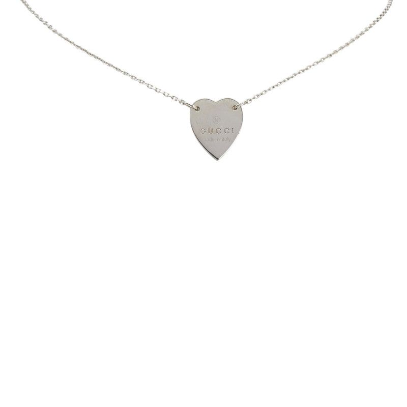 Gucci Heart Pendant Necklace SV 925 Silver — view 3