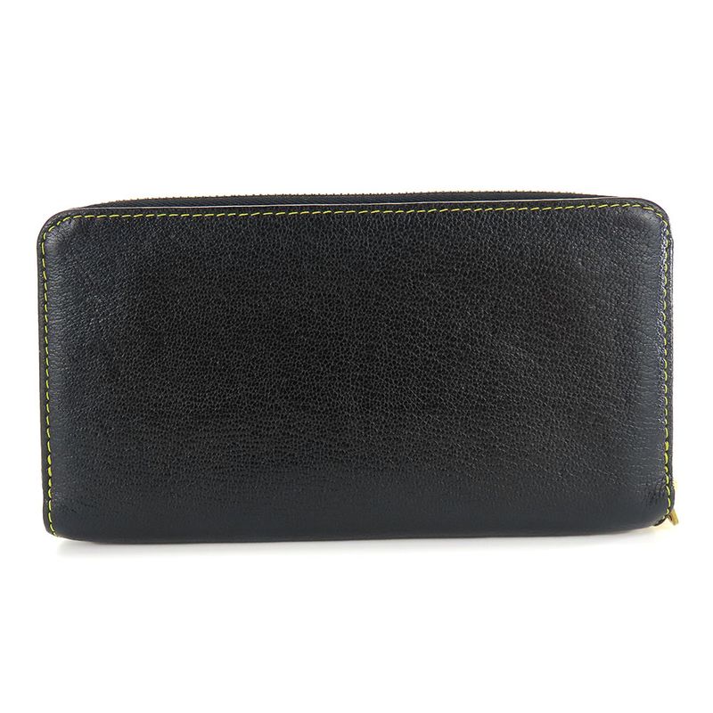 Louis Vuitton Long Wallet Zippy Suhali Round Zipper Leather Black — view 3