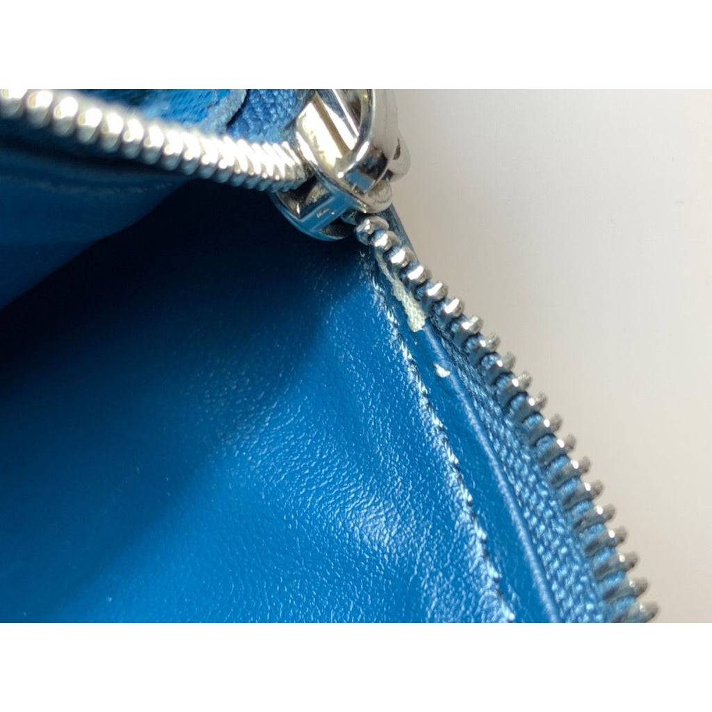 Louis Vuitton Zippy Wallet Taiga Vertical Round Long Blue — view 9