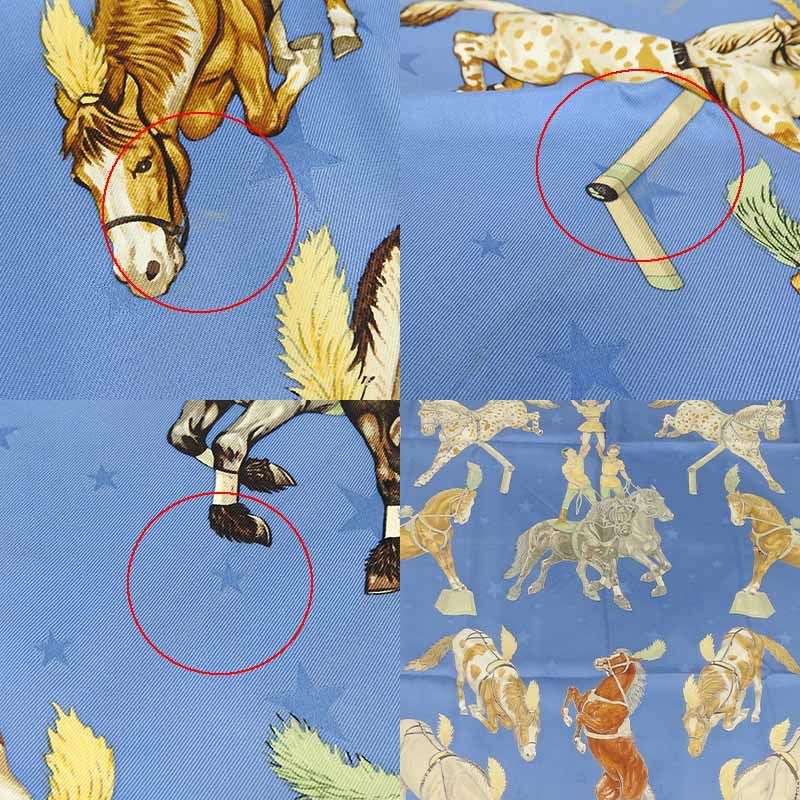 Hermes Scarf Carre 90 en Piste 100% Silk Horse Small Size Large — view 4
