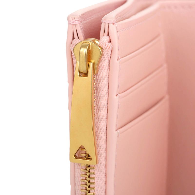 Bottega Veneta Trifold Wallet Zipper Rose — view 7