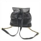 Chanel Jumbo CC Logo Mark Backpack Lambskin Black — view 3