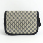 Gucci Horsebit 1955 Medium Shoulder Bag Navy GG Supreme — view 3
