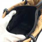 Chanel Cambon Quilted Leather CC Logo Hand Bag Beige Black Bag — view 8