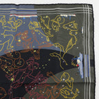 Hermes Carre 45 Petit Constellation Ship Orion Design Silk — view 3