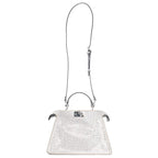 Fendi 8 Bn327 Peekaboo Icy Youth Small 2-Way FF Pattern Crystal Handbag — view 2
