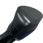 Hermes Sandals Shoes Suede Navy Black Gray Ankle Strap — view 8