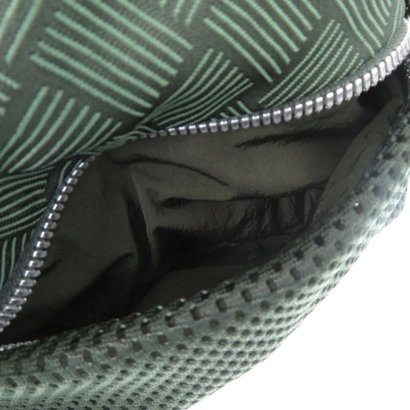 Bottega Veneta Nylon Body Bag Green 0525 — view 6