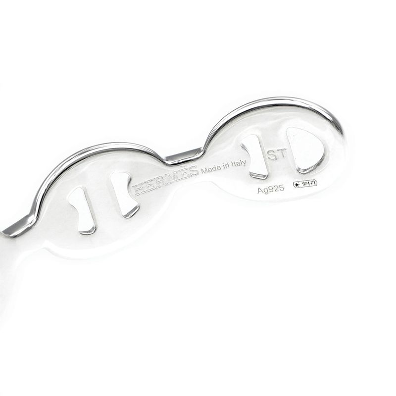 Hermes Chaine Dancre Bangle Anchene ST AG 925 Silver Accessori — view 8