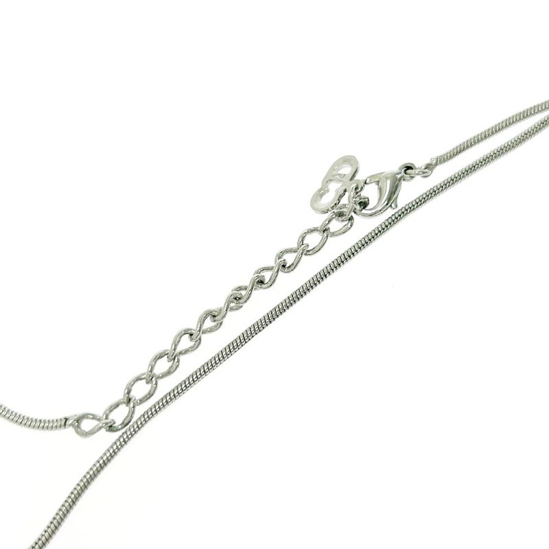 Christian Dior CD Logo Necklace Women Silver — view 6