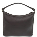 Gucci one Shoulder Bag Leather Dark Brown Handbag 1175 — view 2
