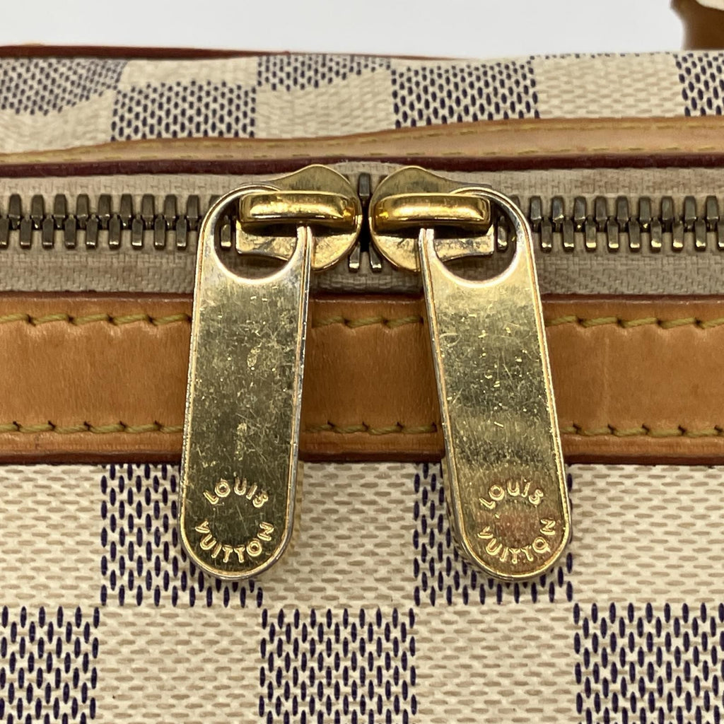 Louis Vuitton Mini Boston Bag Damier Azur Berkeley Gray White — view 7